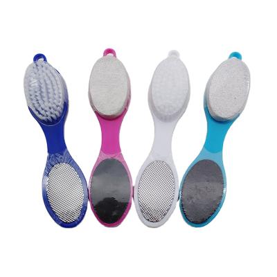 China Foot Scrubber 4 in 1 Multifunctional Foot Scrubber Brush Removing Dead Skin Feet File Exfoliator for sale