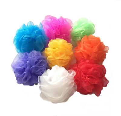 China China All Natural Cheap 30 Gram Scrubber Ball Exfoliating Nylon Shower Mesh Pouf Bath Sponges for sale