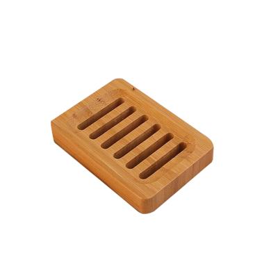 China Eco-friendly Bamboo Soap Holder Drain Soap Dish Wooden Soap Holder for sale