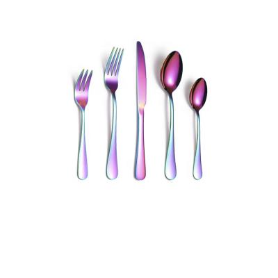 China Viable Promotional Sale Reusable Stainless Steel Dinnerware Sets Wedding Gift Cutlery Set for sale