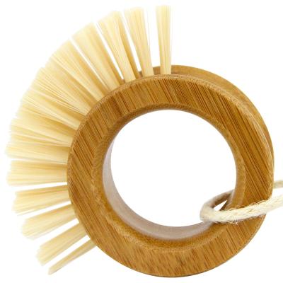 China Factory direct stocked wooden dish brush household kitchen tableware cleaning brush fruit vegetable brushes for sale