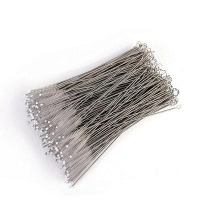 China Cleaning Brush 175mm Nylon Viable For 6mm Drinkable Straw Reusable Stainless Steel Straw Cleaning Tool for sale