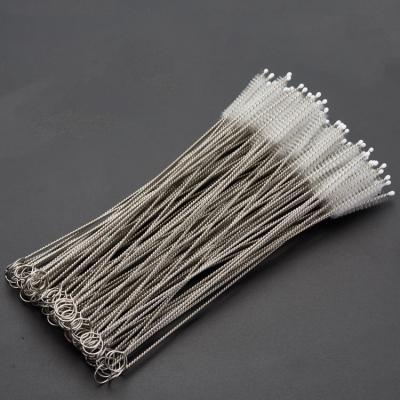 China 240x50x10mm Metal Straws Sustainable Cleaning Sweep Nylon Bristle Brushes For Stainless Steel Drinking Straws for sale