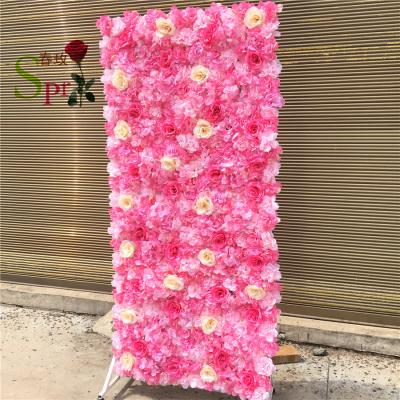 China WEDDING OR PARTY BACKGROUND Artificial Silk Flower WALL SPR Peony Bouquets Rose Flowers Bouquet For Wedding Bridal Home Decoration Flores Artificiales for sale