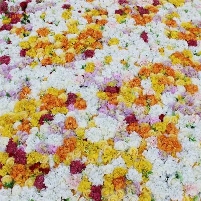 China 2019 Free Shipping Occasion Wedding Decoration Flower Wall Backdrop Events Baby Appearance Party Decor Artificial Rose Rose SPR for sale