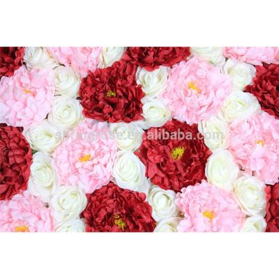 China 2020 New Touch SPR Natural Wedding Mounted Peony Artificial Flower Wall Panel Decorative Flowers For Party Event Stage Backdrop Decoration for sale