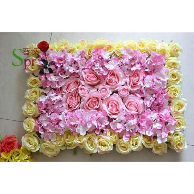 China Fashional SPR 2020 style leaf flower table runner artificial flower wall stage green floral party decorative arch for sale