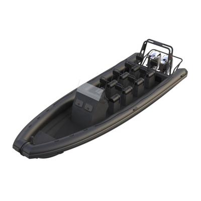 China Classic China 860 Hypalon Alu Inflatable Boat 8.6m Tender Rigid Hull Inflatable Boats Foil Fishing 28ft for sale