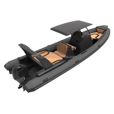 China Classic CE RHIB 8.6m inflatable boat for 28ft hypalon boat aluminum rib boat 860 motors and fishing for sale