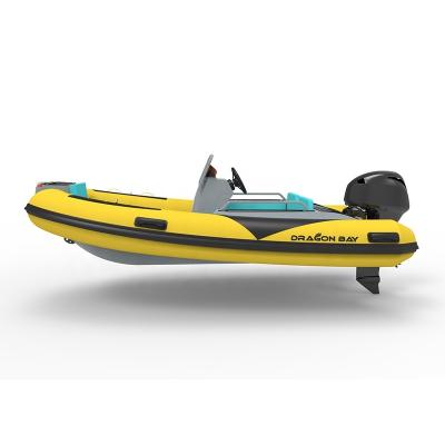 China Rigid Inflatable Aluminum RIB 3.6m Classic High Speed ​​Rowing Boat 360 Boat with EVA Non-slip Floor for sale