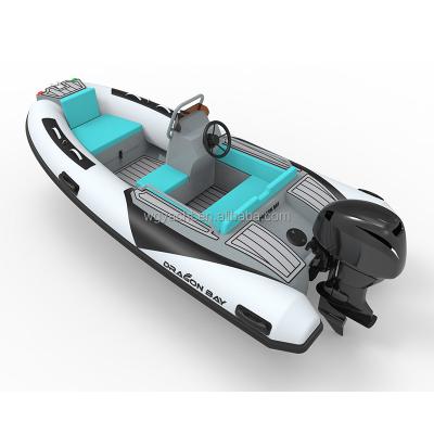 China Classic 12ft Rigid Inflatable Aluminum Rib Boat 3.6m Aluminum Rib Boat With Non-slip EVA Floor for sale