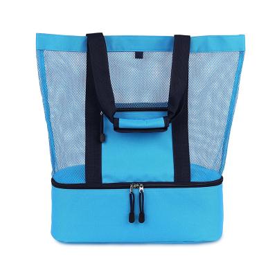 China 100% Eco-friendly Manufacturer Custom Fashion OEM Tote Mesh Waterproof Beach Bags for sale