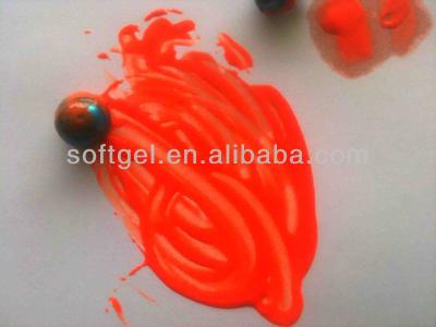 China edible gelatin & PEG/Oil Dye Paintball, PEG Neon Paintball, Liquid Paint Balls for sale