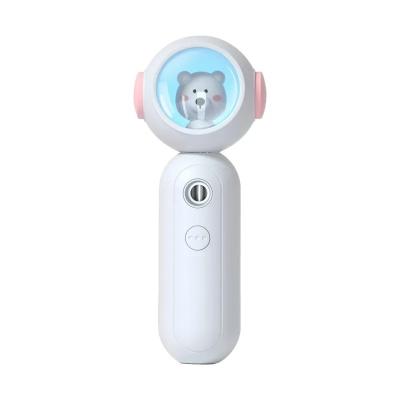 China New Car Design Cute Bear Mini Nano Facial Mist Spray Humidifier Handheld Portable Skin Care For Women Rechargeable Humidifier for sale