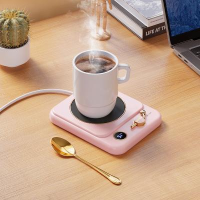 China Hotel Food Warmer Coffee Milk Cup Warmer Constant Temperature Desktop Electric Coaster Pad Heater Electric Heating Pad Thermostatic for sale