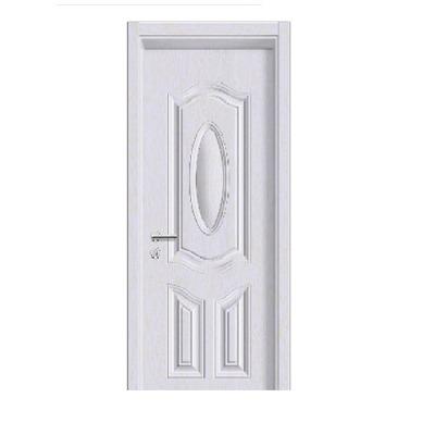 China Antiseptic white composite door frame wpc part wood door wpc interior hardwood painting hardwood door for sale