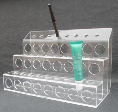 China Free Sample Design Makeup Rack Shop Acrylic Shelf Display Acrylic Cosmetic Counter for sale