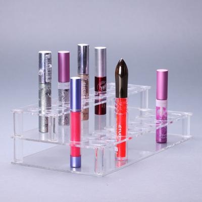 China Custom Cardboard Box Logo Makeup Cosmetic Counter Display Stand For Lipstick , Skincare Products Rhs for sale