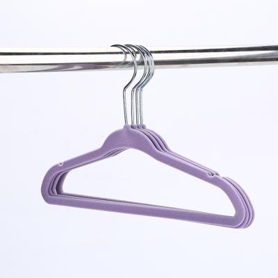 China Anti Slip Velvet Coat Hangers Anti Slip Hangers For Kids for sale