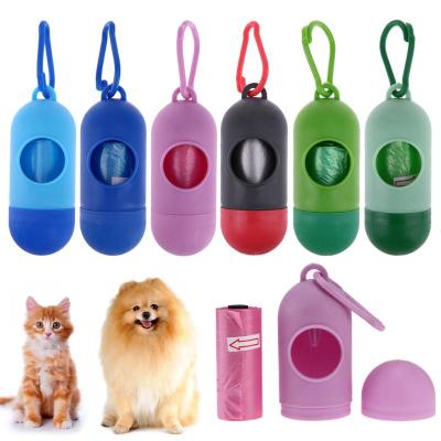 China Sustainable Cute Dog Dispenser Waste Crate Enclosed Dog Pet Pick Up Poop Waste Bags for sale