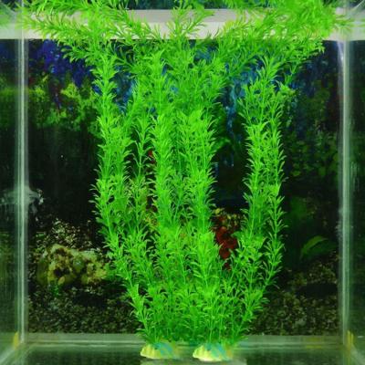 China 2018 Artificial Grass 40cm Viable Underwater Plant For Fish Tank Aquarium Landscape Decor for sale