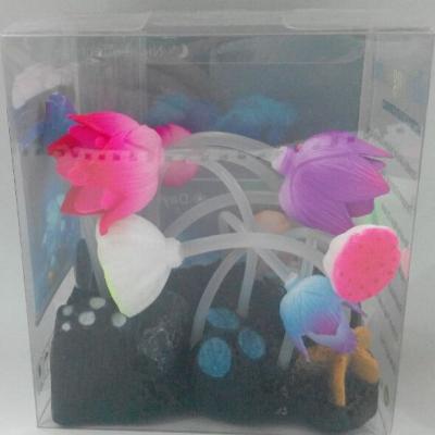 China Artificial Coral Glowing Fish Tank Viable Decoration Aquarium Silicone for sale