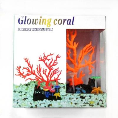 China Wholesale viable glowing artificial coral, resin aquarium decoration, fish aquarium accessories for sale