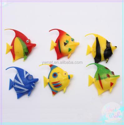 China Viable Artificial Plastic Angel Fish, Fake Tropical Fish, Decorative Plastic Fish for sale