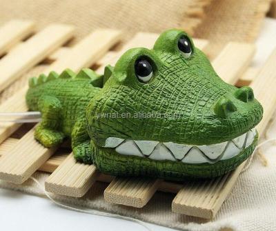 China Viable Resin Crocodile Aquarium Decoration Resin Decoration For Aqaurium Fish Tank for sale