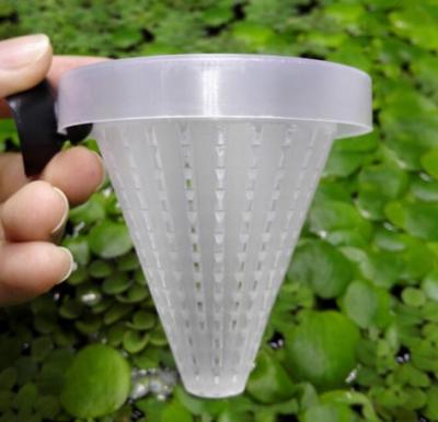 China Viable Hot Selling Funnel Shape Aquarium Tank Live Worm Bloodworm Cone Fish Feeding Funnel Tool for sale