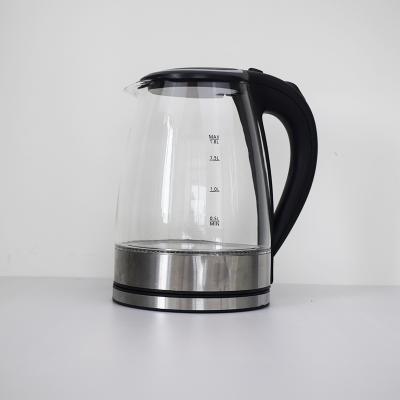 China 360 Degree Base 1.8L Rotation Cordless Electric Glass Kettle Tea Kettle Glass Electric Kettle for sale