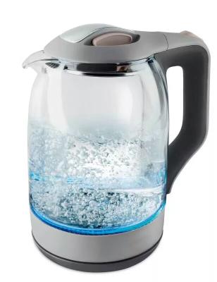 China 360 Degree Design Rotation Wireless Induction Mode Glass Base 1.8L Kettle for sale