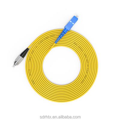 China Telecom Field Optic SC To FC Fiber Optic Cable Jumper Fiber Optic Cable Patch Tie Ftth Optical Fibers UPC-SM- Single Mode Single for sale