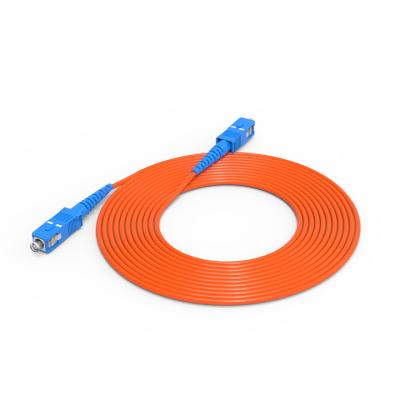 China Telecom Multimode Gigabit Fiber Jumper SC-SC Single Core Fiber Cable For Indoor And Outdoor FTTH for sale