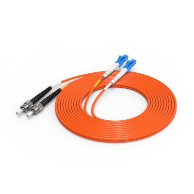 China Multimode Telecommunication Low Price Promotion LC ST Fiber Optic Jumper Dual - Core Cable for sale