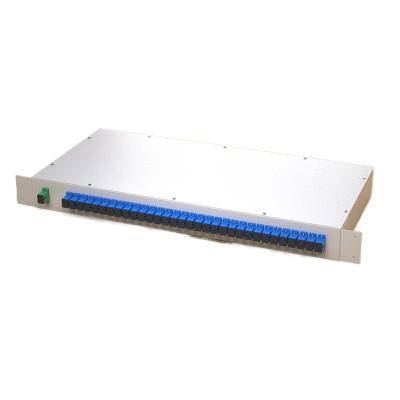 China FTTH FTTB FTTX Manufacturer Competitive Price Rack SC UPC 1X32 Fiber Optic Splitter for sale