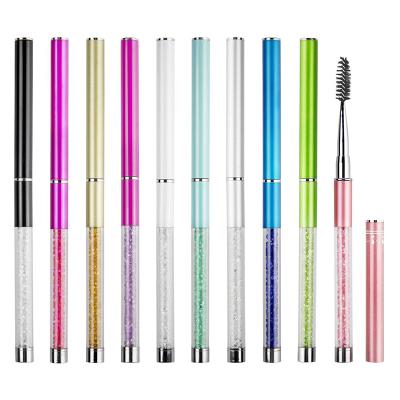 China Brush with lid Mascara Brushes Mascara Wands Applicators Eyebrow Eyelash Brushes Cosmetic Brushes with lid for sale