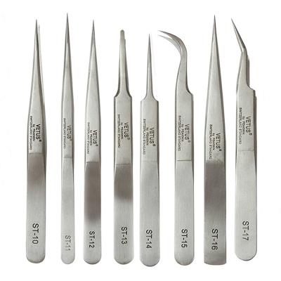 China Eyelash Extension Tools Professional Stainless steel tweezers for eyelash extension for sale