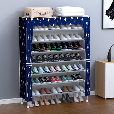 China Wholesale Price (Other) 16mm Adjustable Steel Portable Shoe Cabinet DIY Shoe Rack Metal Shoe Rack Storage Shoe Tube for sale