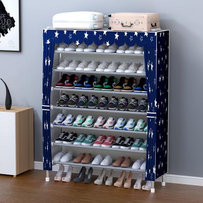 China Cheap Shoe Cabinets(Others)Adjustable Fabric Design Stretch Storage Simple Designs Folding Portable Shoe Racks Online For Sale for sale