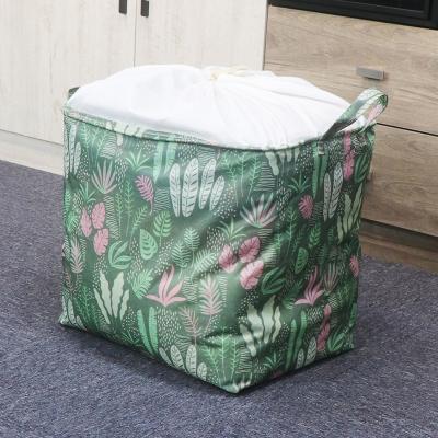 China Large Capacity Contemporary Drawstring Storage Reusable Bag For Clothing Quality Canvas Storage Bag Durable Cloth Bucket Bag For Clothes for sale