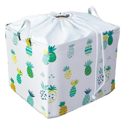 China Durable Reusable Storage Bag Factory Supply Canvas Storage Bag With Drawstring Design Large Capacity Cloth Bucket Bag For Clothes for sale