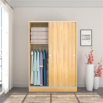 China Modern Bedroom Furniture Baby Kids Clothes 2 Door Wooden Closet and Wardrobe Cabinet Solid Wood Wardrobe for sale