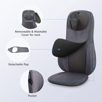 China Back Body Neck Massager With Heat , Shiatsu Massage Chair Pad for sale