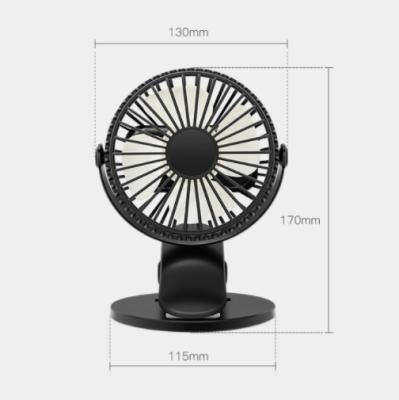 China 18650 Batteries USB Clip Table Quiet Rechargeable Fan 360 Degree Rotation Mini Battery Operated Car Portable Stroller for sale