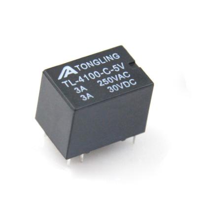 China Type 4100 Relay Tongling 6Pin 5V 3A SRS-05VDC-SL Signal Joint Relay for sale