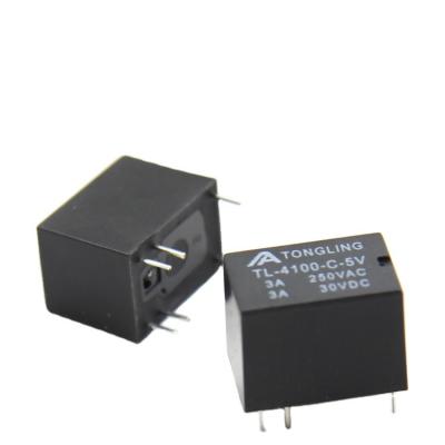 China Sealed Voltage Relays 5V 6pins HK4100 Sensitive Relay for sale