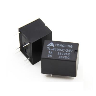 China Mini 4100 24V C 6 Pin Signal Relay Module 0.2W Sealed Relay Board For PCB for sale