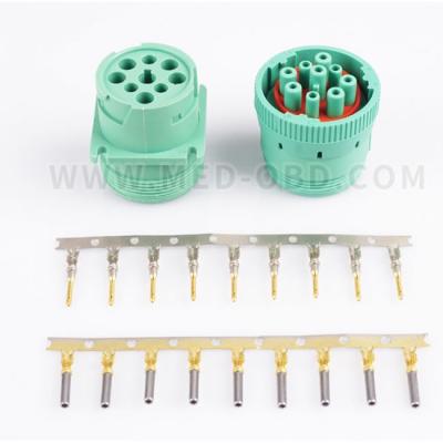 China Green HD10-9-1939PE German J1939 Car J1939 Connector J1939 Male 9pin Female Plug Automotive German Price YS09MF for sale