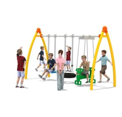 China New Design Round Metal Swing and Slide Metal Swing Sets for sale